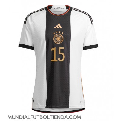 Camiseta Alemania Niklas Sule #15 Primera Equipación Replica Mundial 2022 mangas cortas